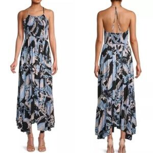 Free People Heat Wave Printed Maxi Dress Sz M